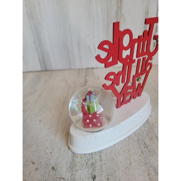Hallmark snow globe AS IS jingle all the way Xmas home decor figure - Picture 5 of 8